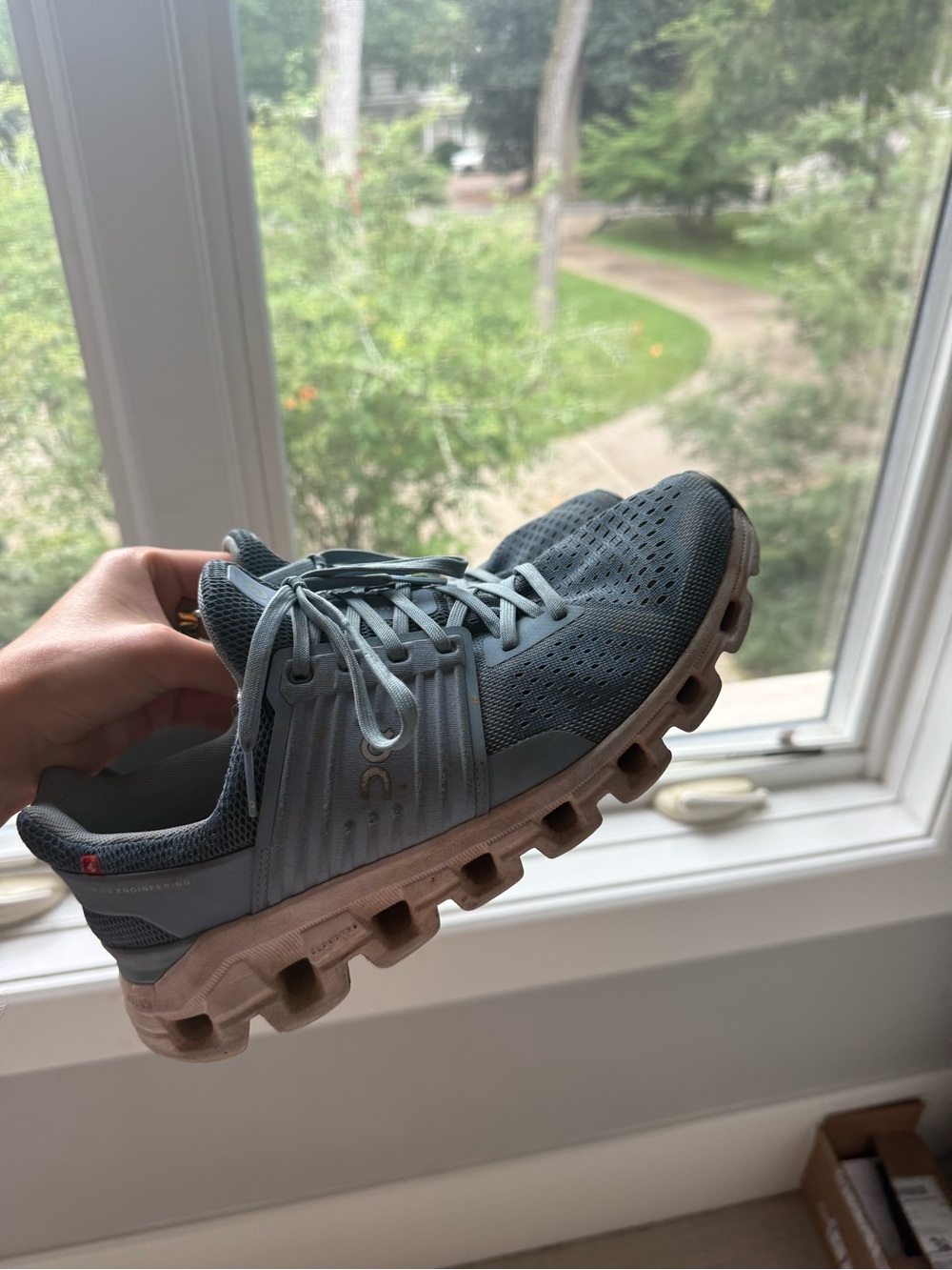 On Cloud Women’s Running Shoe in Slate Blue
